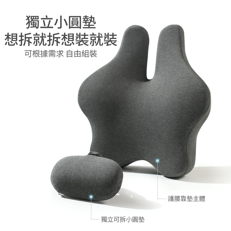獨立小圓墊 想拆就拆想裝就裝 可根據需求 自由組裝 獨立可拆小圓墊 護腰靠墊主體 