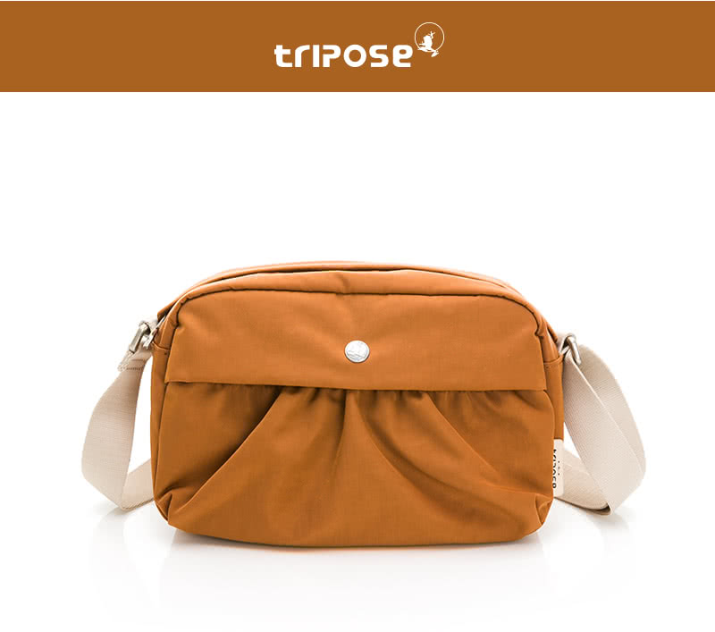 tripose DIAZ微皺尼龍輕量抓皺長方斜背包(多色)評