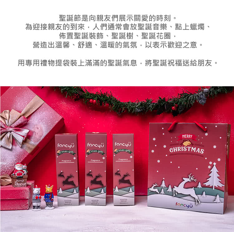 用專用禮物提袋裝上滿滿的聖誕氣息,將聖誕祝福送給朋友。