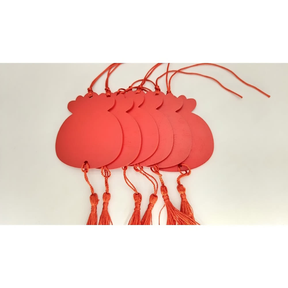 【子玄】春節福袋 木片10片春節掛飾(春節彩繪卡 福氣木片 