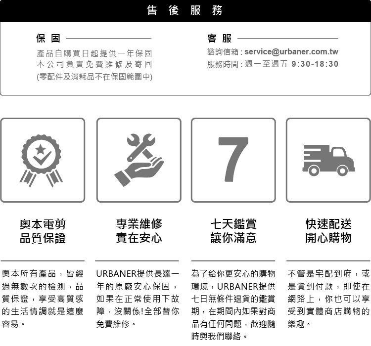 質保證,享受高質感 如果在正常使用下故 七日無條件退貨的鑑賞 網路上,你也可以享