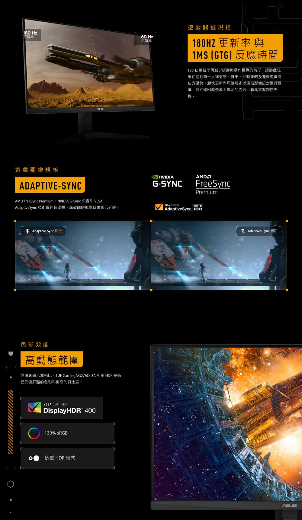 ASUS華碩 VG27AQL3A - 詳情2