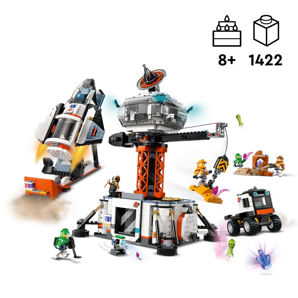 LEGO 樂高 城市系列 60434 太空基地和火箭發射台(