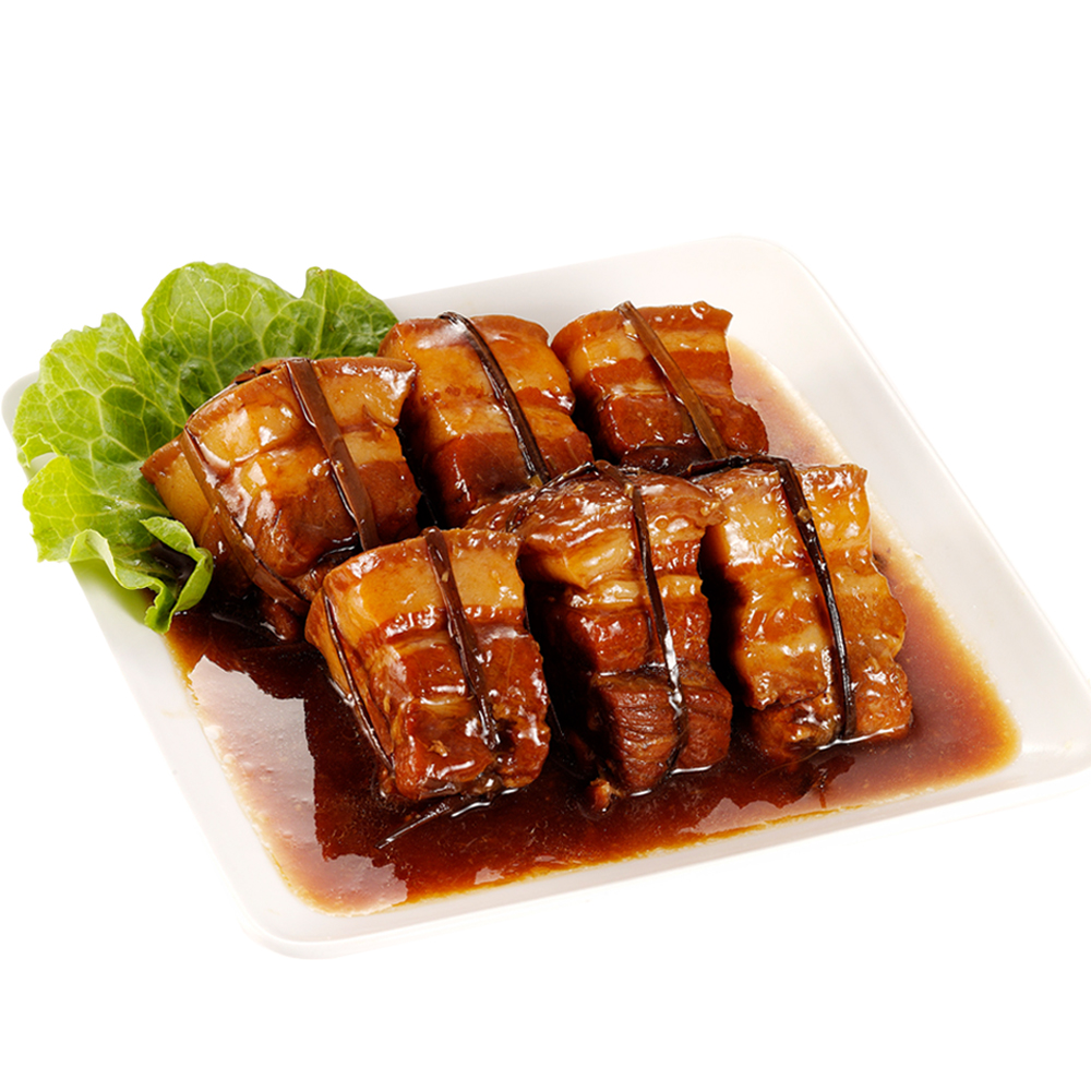 呷七碗 極品珍寶東坡肉x3入-年菜預購(550g/盒)評價推