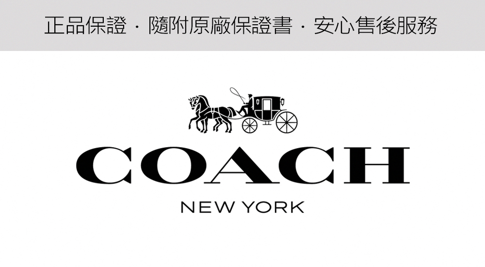 COACH Greyson C字皮帶女錶-黑/36mm 聖誕