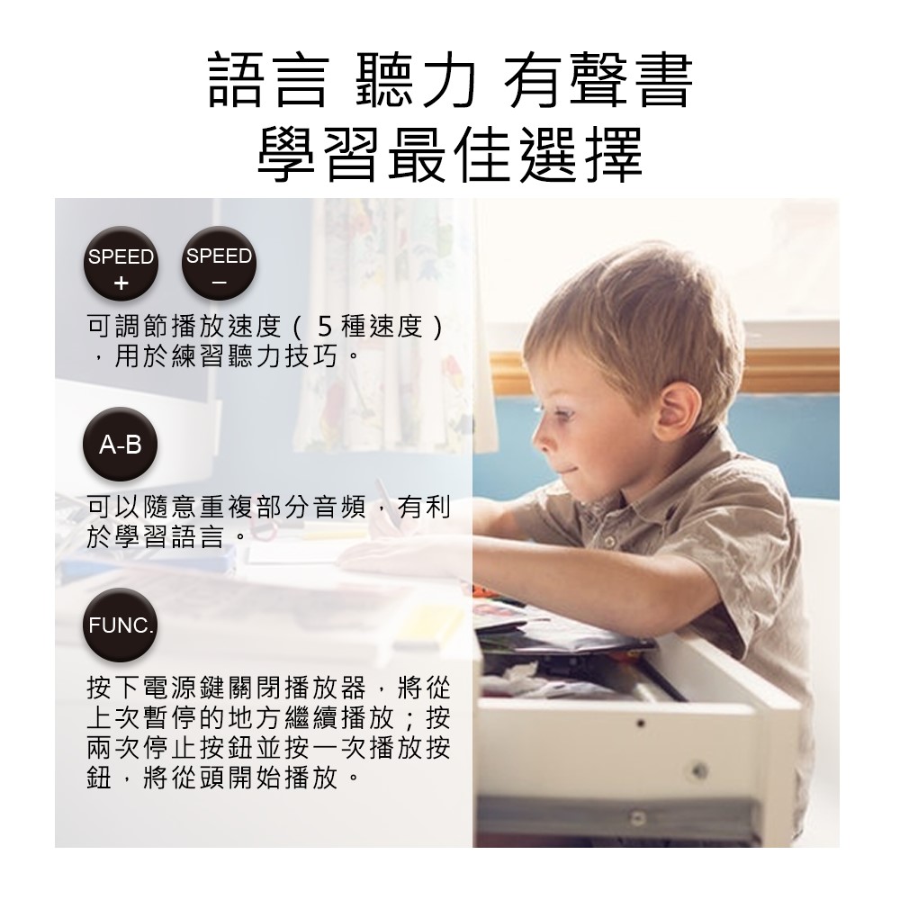 可以隨意重複部分音頻,有利