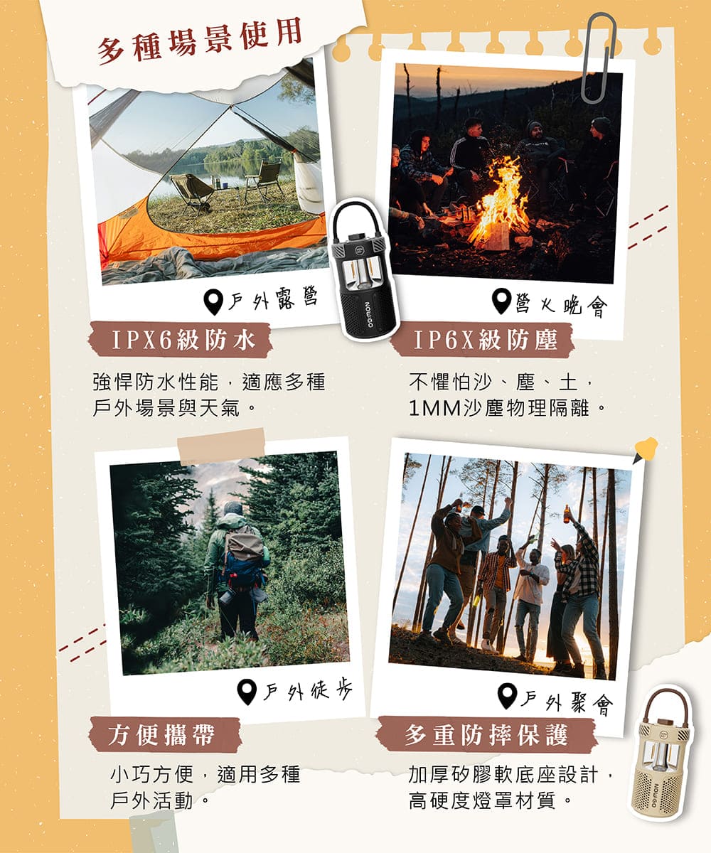 強悍防水性能,適應多種