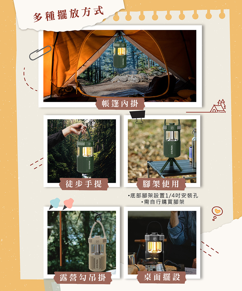 底部腳架設置14吋安裝孔