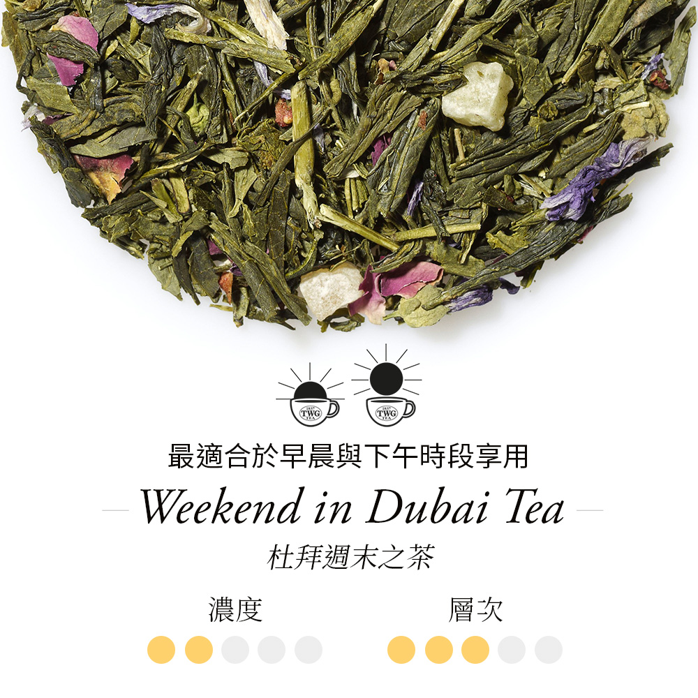 濃度 最適合於早晨與下午時段享用 杜拜週末之茶 層次 