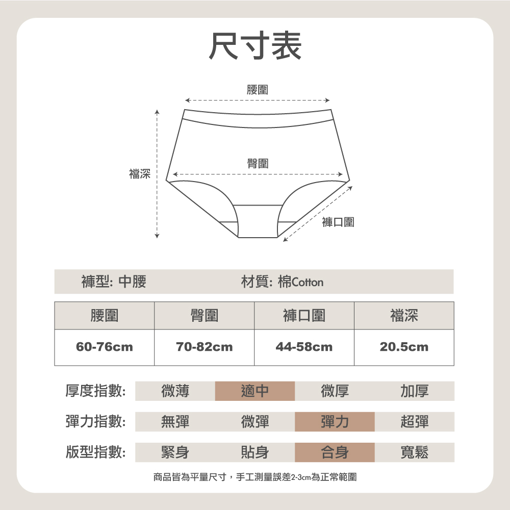 HanVo 現貨 超值3件組 可愛杯子蛋糕卡通棉質內褲 獨立