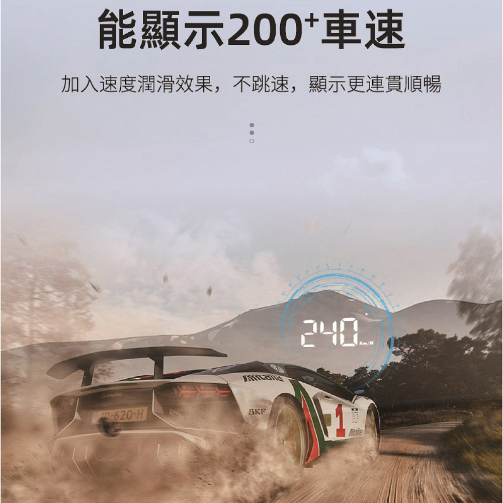 新款M5 HUD 抬頭顯示器 OBD2 白光清晰大字體 多功