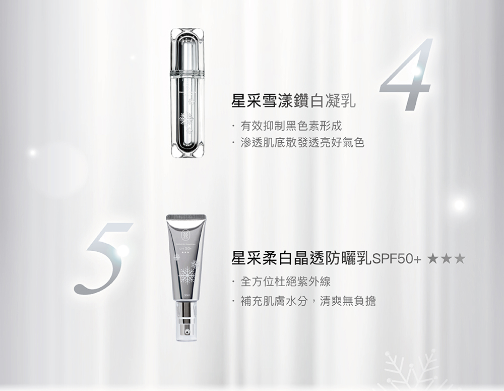 星采柔白晶透防曬乳SPF50