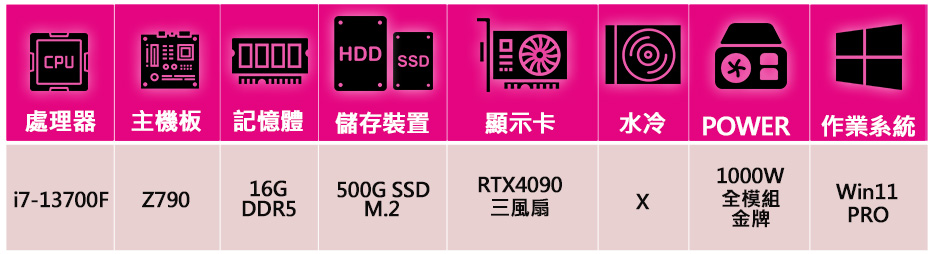 微星平台 i7十六核Geforce RTX4090 WiN1