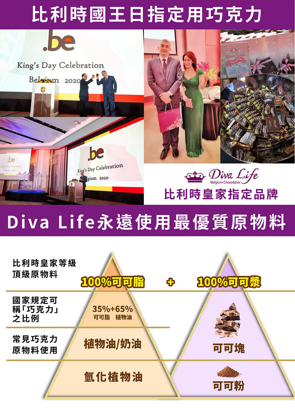 Diva Life 比利時純巧克力片6入獨角獸手提袋-綜合口