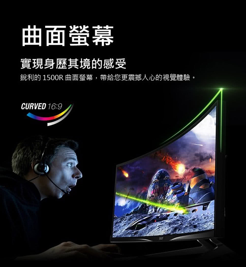 Acer 宏碁 福利品 EI322QK A 32型 VA 4