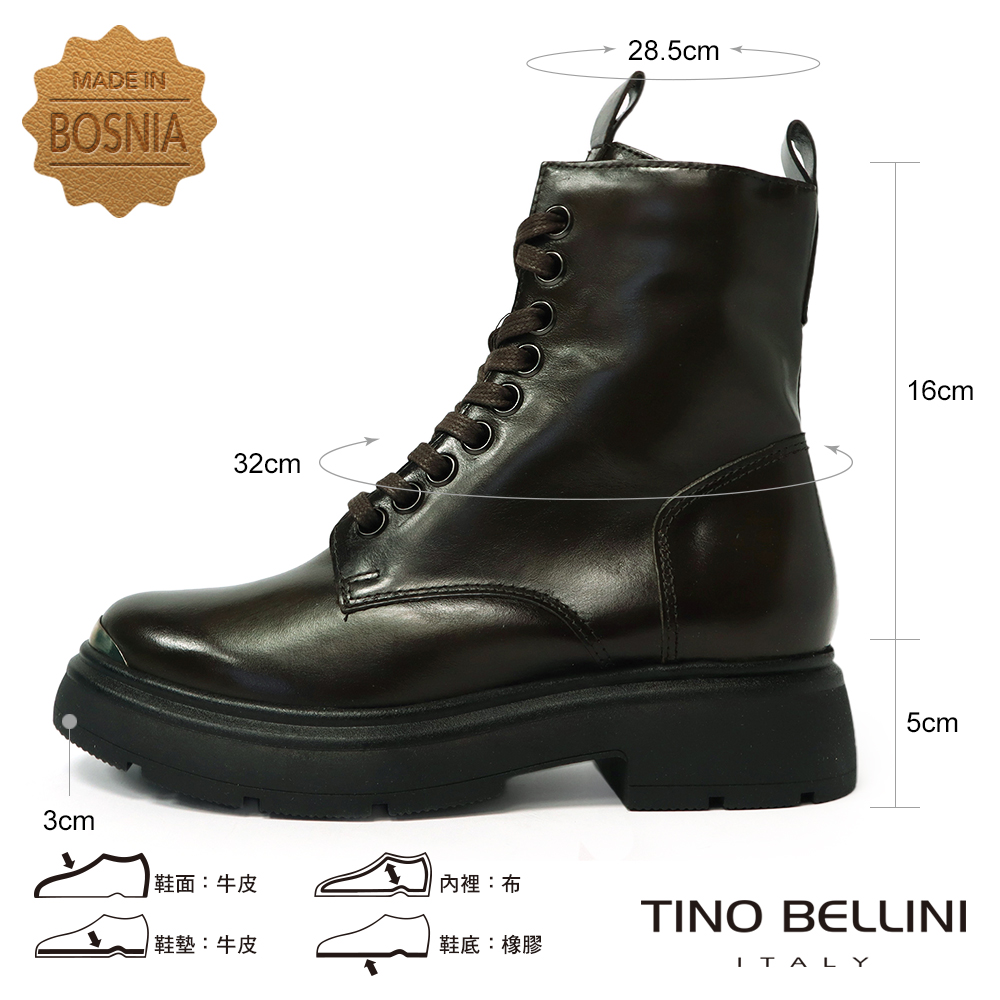 TINO BELLINI 貝里尼 波士尼亞進口個性軍靴FWI