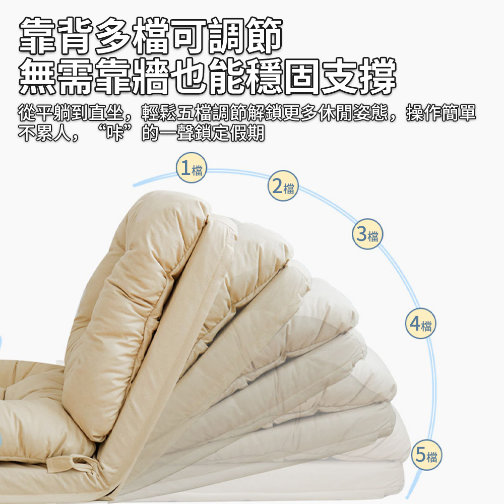 YS/譽神 懶人沙發可躺可睡床(懶人椅/臥室沙發床/陽台休閒