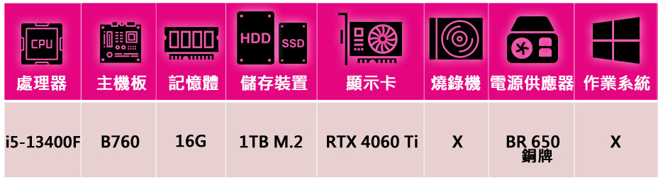 微星平台 i5十核GeForce RTX 4060Ti{飛龍