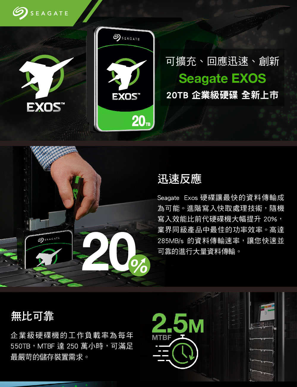 SEAGATE 希捷 企業號 Seagate EXOS SA