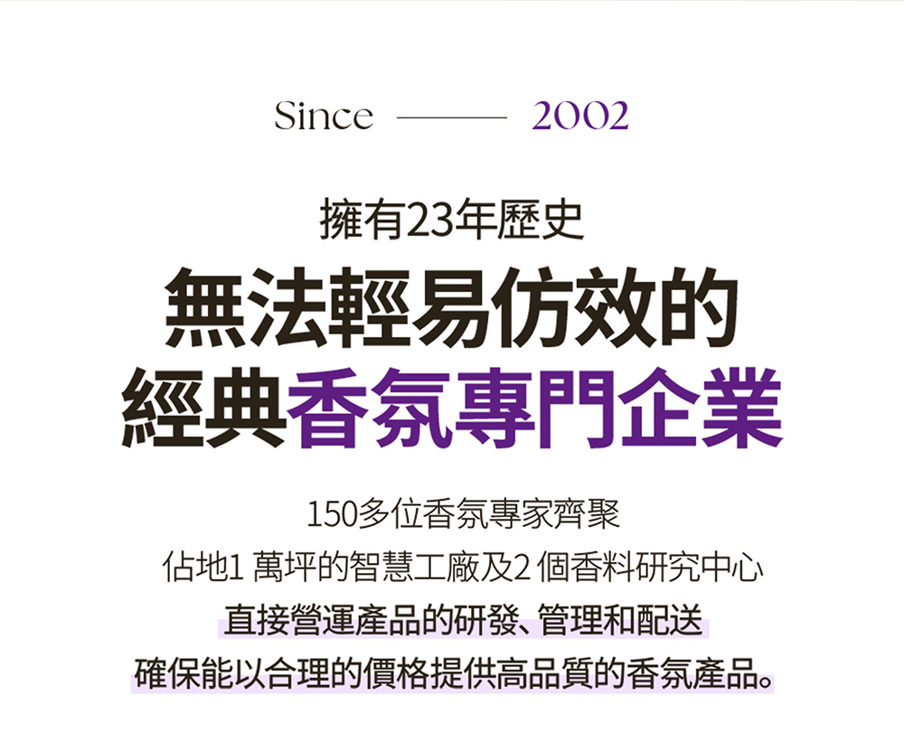 佔地1 萬坪的智慧工廠及2個香料研究中心