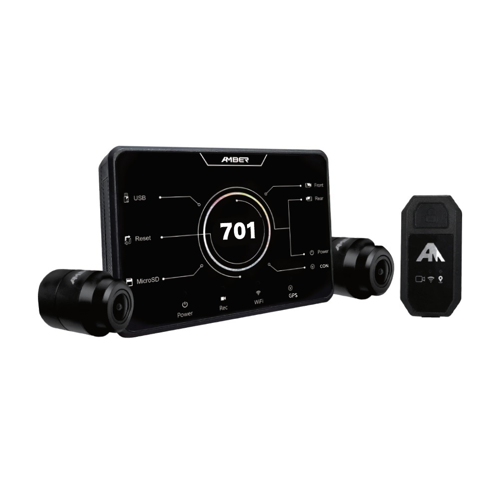 AMBER 銨鉑 AD701 全機防水無屏幕機車行車紀錄器(