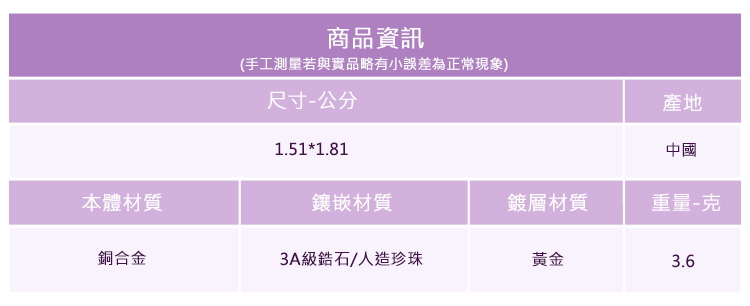 手工測量若與實品略有小誤差為正常現象