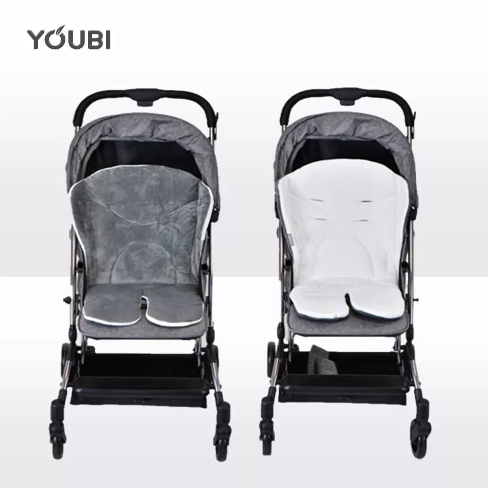 Youbi 嬰兒推車絨毛保暖坐墊(安全座椅棉墊 水晶絨布墊 