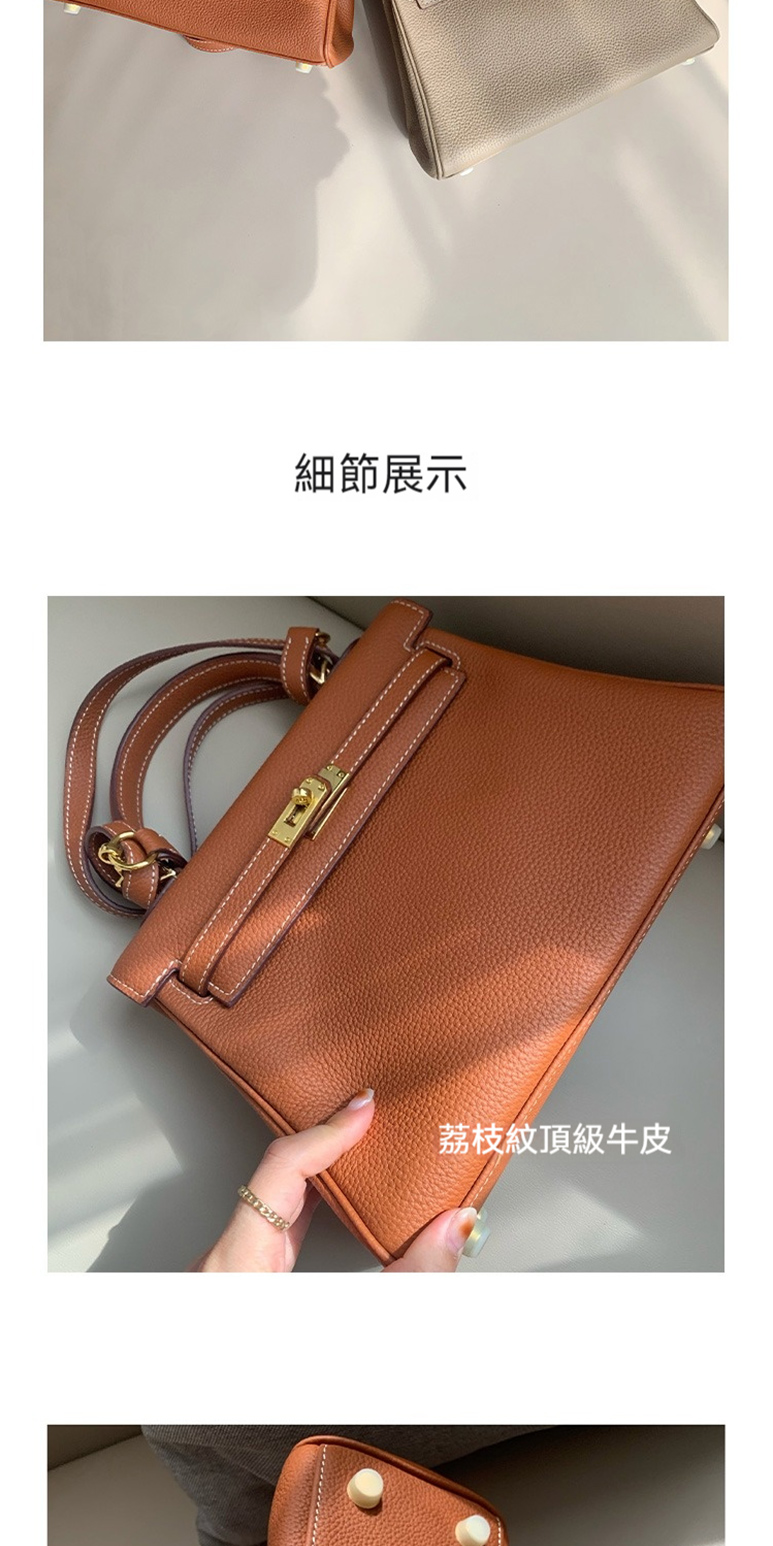 細節展示 荔枝紋頂級牛皮 