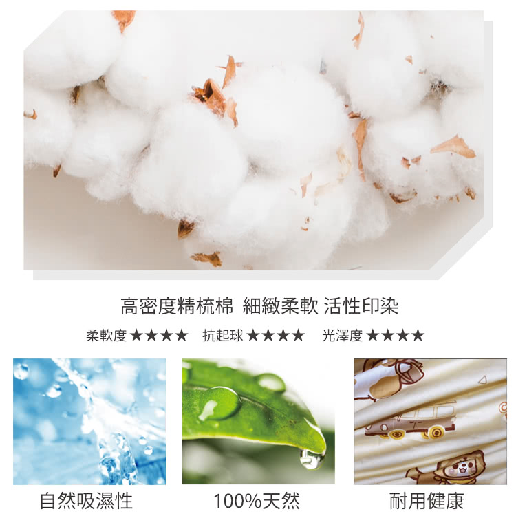 高密度精梳棉 細緻柔軟 活性印染