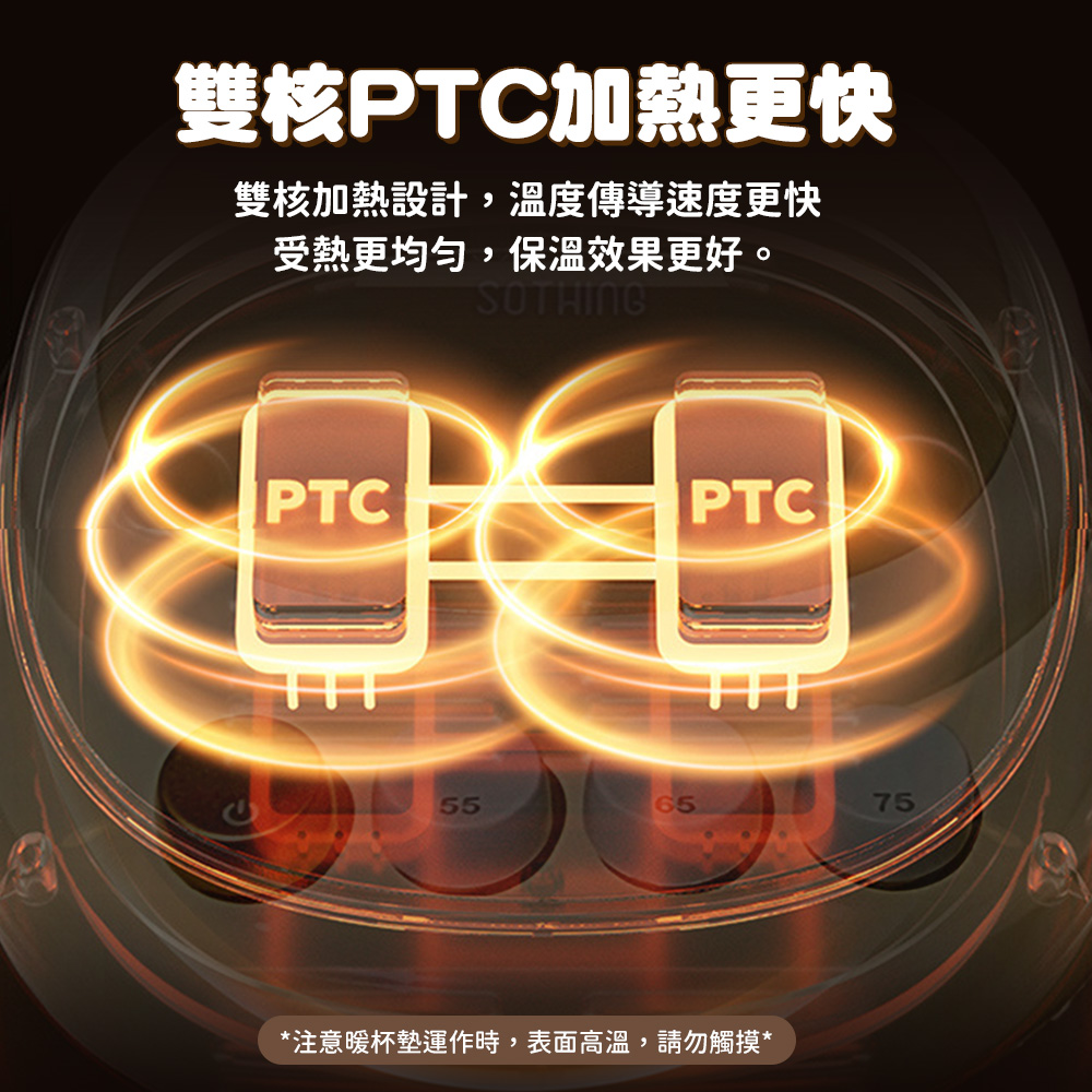 éæ ¸PTCå ç±æ´å¿« éæ ¸å ç±è¨­è¨,æº«åº¦å³å°éåº¦æ´å¿« åç±æ´åå»,ä¿æº«æææ´å¥½ã æ³¨æææ¯å¢éä½æ,è¡¨é¢é«æº«,è«å¿è§¸æ¸ 
