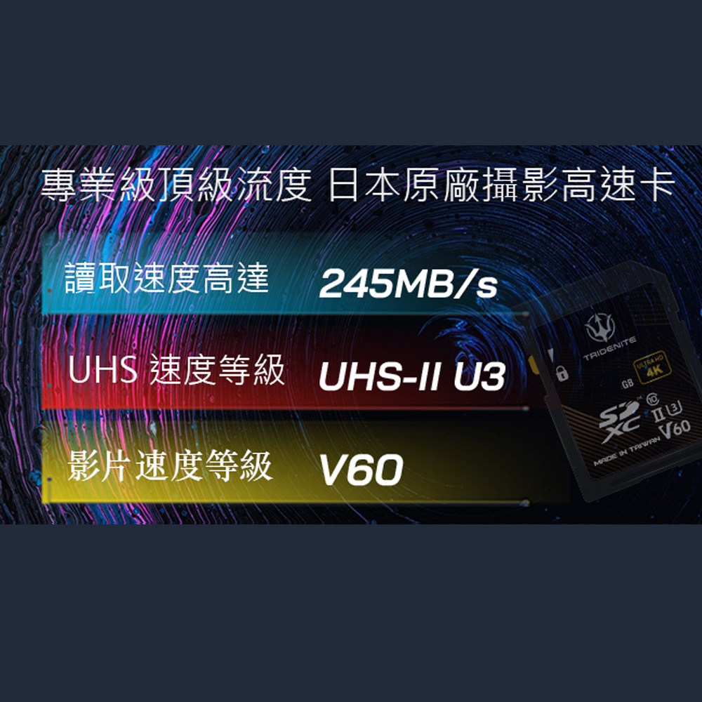 TRIDENITE V60 UHS-II 專業級SDXC 2