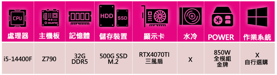 微星平台 i5十核Geforce RTX4070TI{幸福蓮