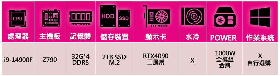 微星平台 i9二四核Geforce RTX4090{快樂雨}