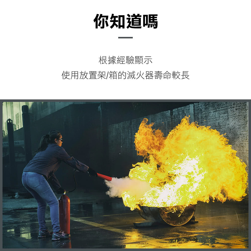 防災專家 台灣製 鐵製滅火器放置箱(滅火器 火災 居家 安全