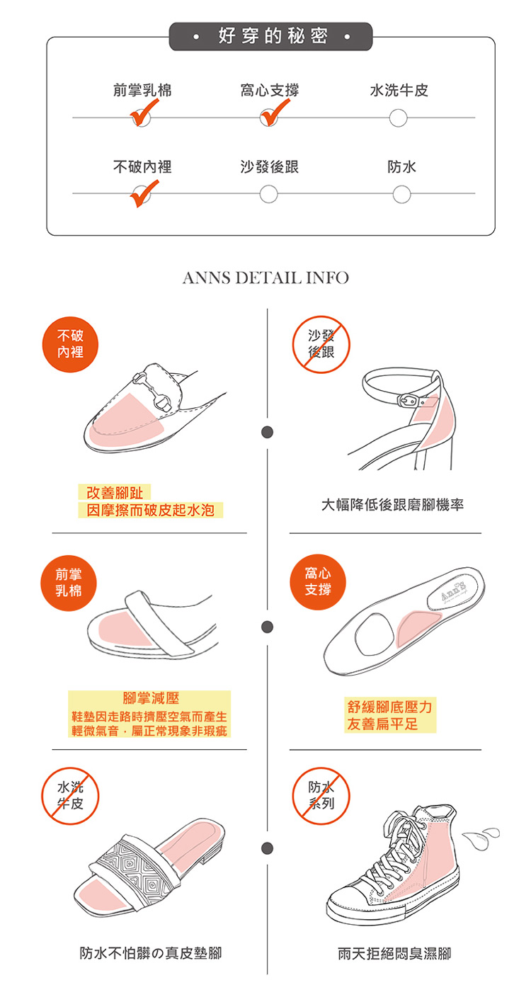 Ann’S 波琳-真皮小羊皮切爾西圓釦帶粗跟短靴5cm-版型