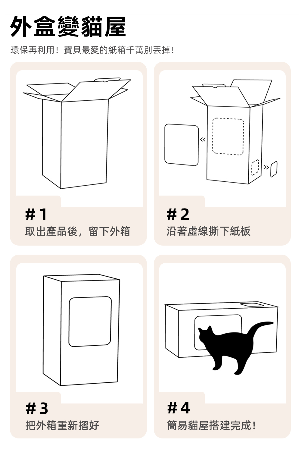 環保再利用寶貝最愛的紙箱千萬別丟掉