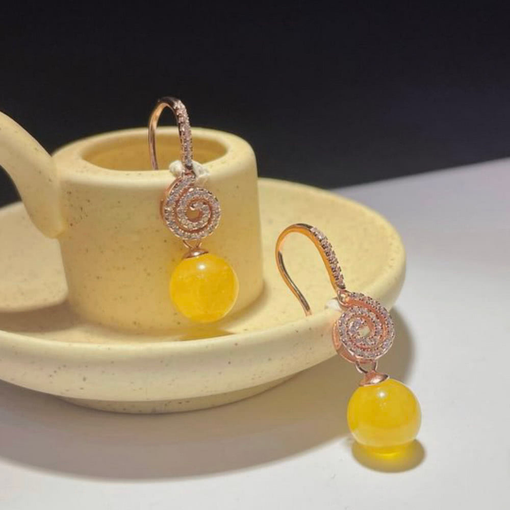 勝弘珠寶 波羅的海蜜蠟螺紋設計耳環折扣推薦