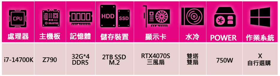 微星平台 i7二十核 RTX4070 SUPER 3X{快樂