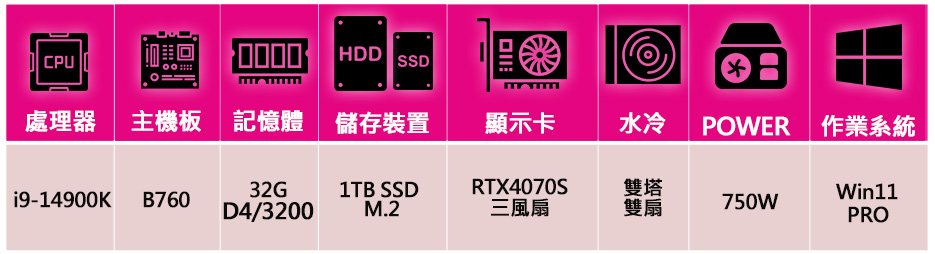 微星平台 i9二四核 RTX4070 SUPER 3X Wi