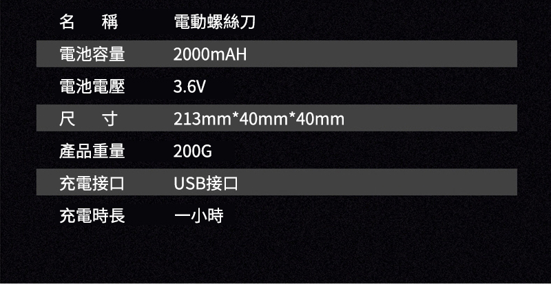 電動螺絲刀