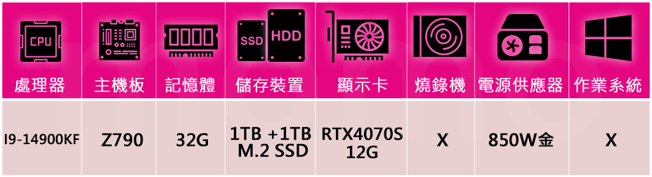 華碩平台 i9二十四核GeForce RTX4070S{電馭