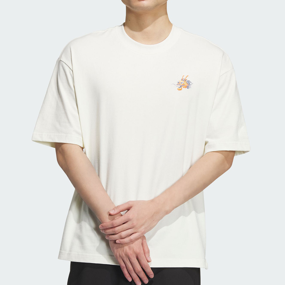 adidas 愛迪達 M DRGN YR TEE 男款 白色