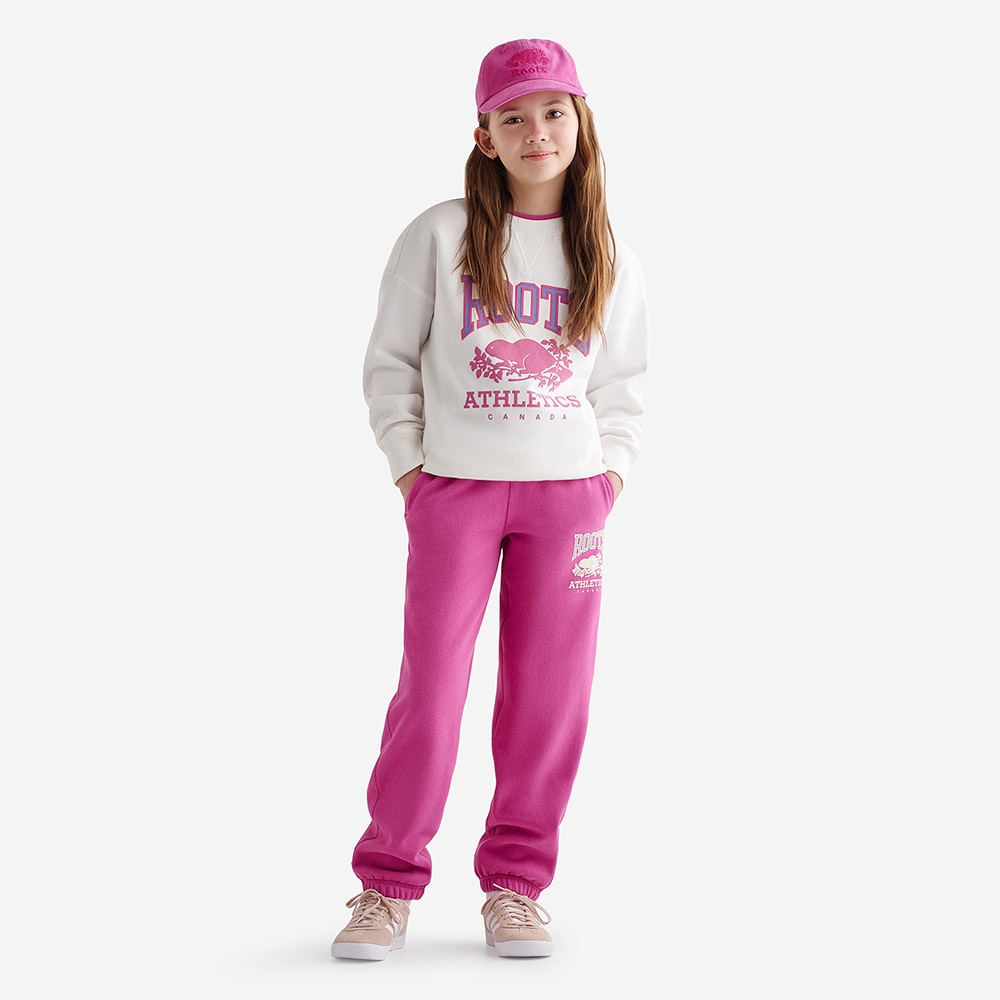 Roots Roots 大童- RBA寬版圓領上衣(白色)好