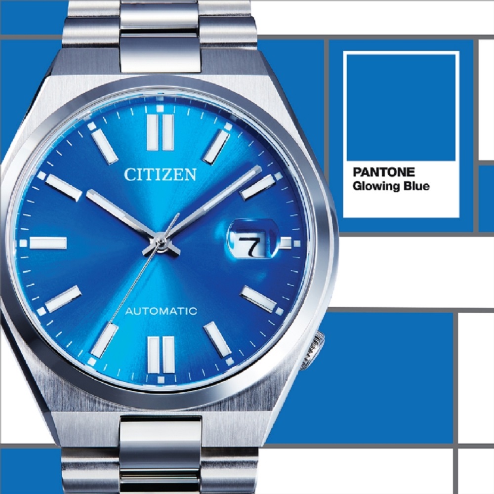 CITIZEN 星辰 PANTONE限定藍色面機械腕錶 /4