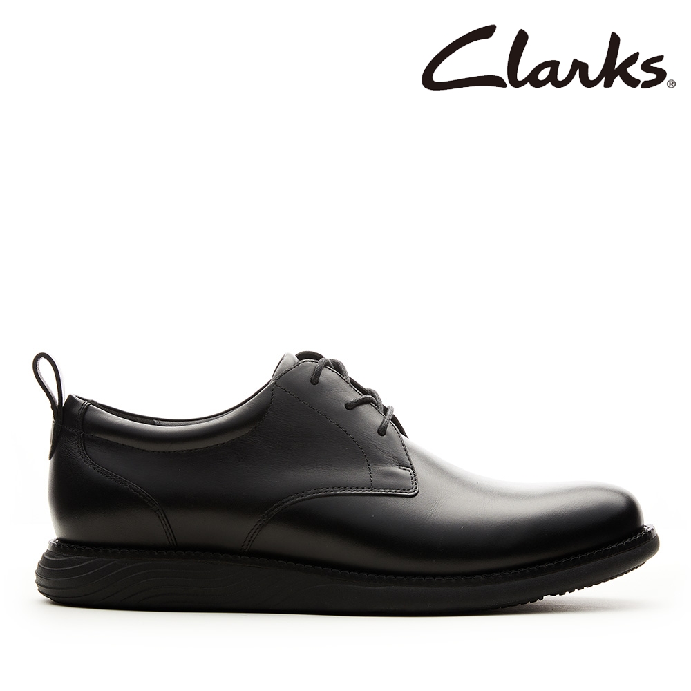 Clarks 男鞋 Novajoy Up 全皮革輕量彈性正裝