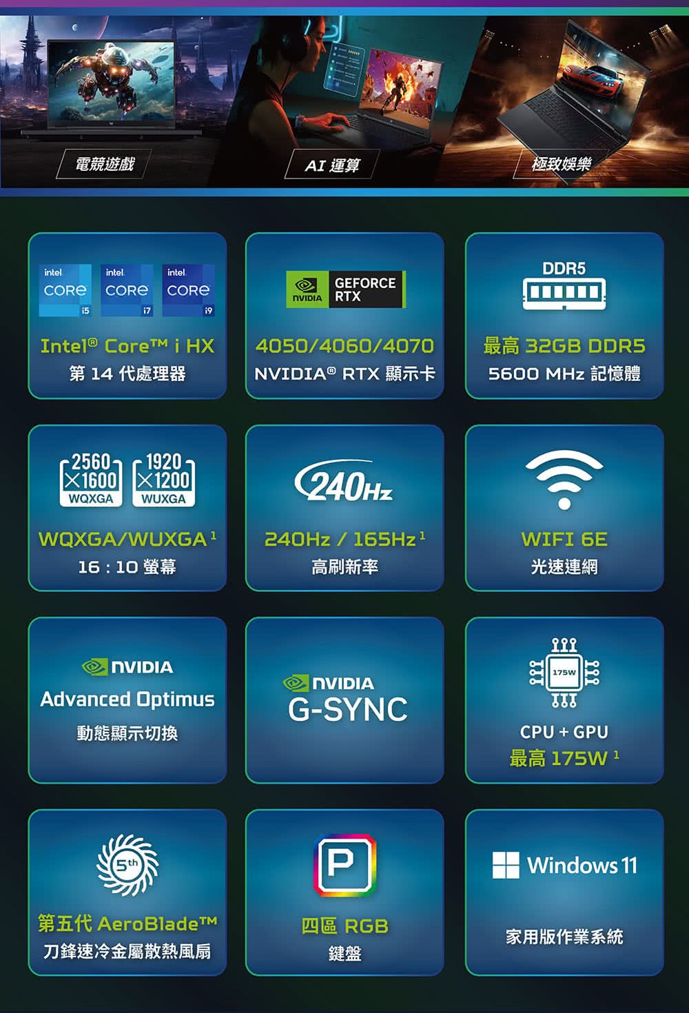 Acer 宏碁 16吋14代i7 RTX電競筆電(Preda