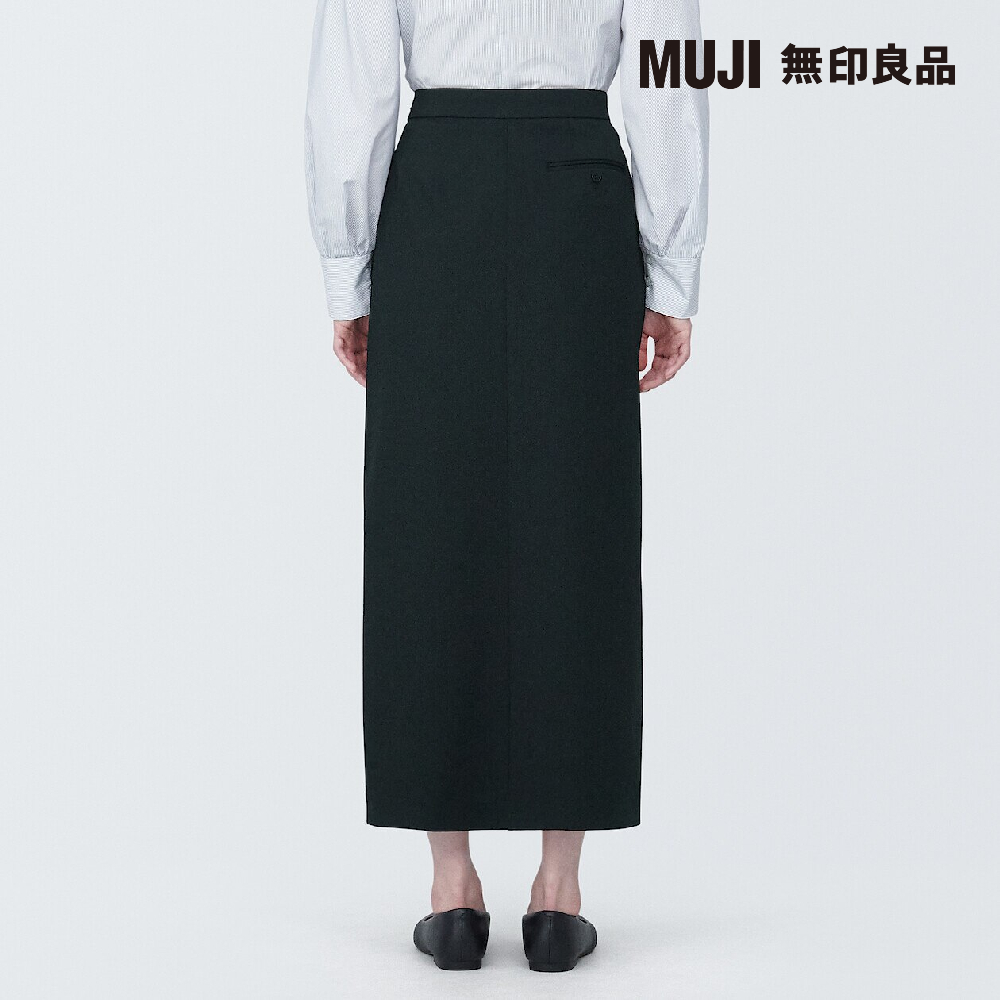 MUJI 無印良品 女聚酯纖維不易起皺窄裙(共3色) 推薦