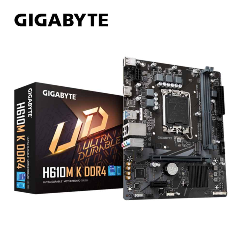 GIGABYTE 技嘉 H610M K DDR4 主機板+K