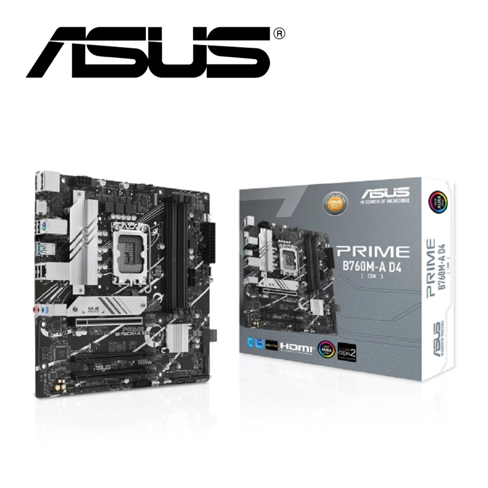 ASUS 華碩 PRIME B760M-A D4-CSM 主