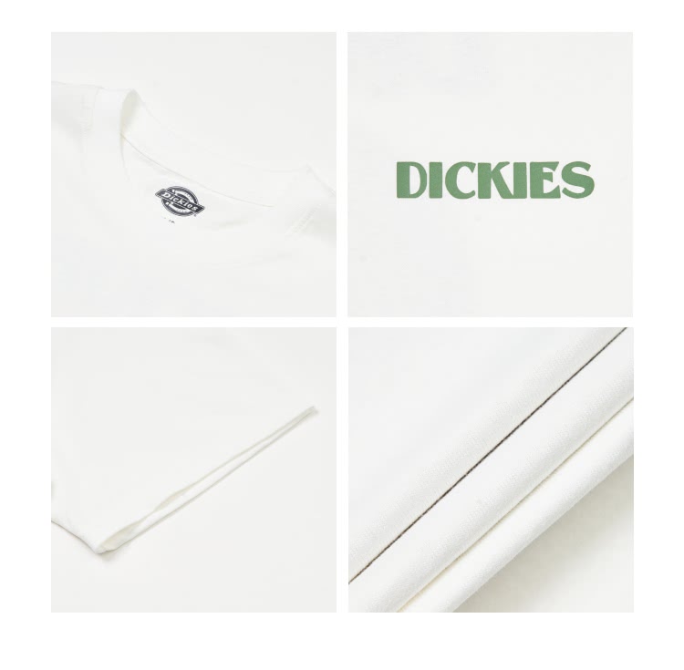 Dickies 男女款白色純棉背面沙漠植物大印花設計休閒短袖